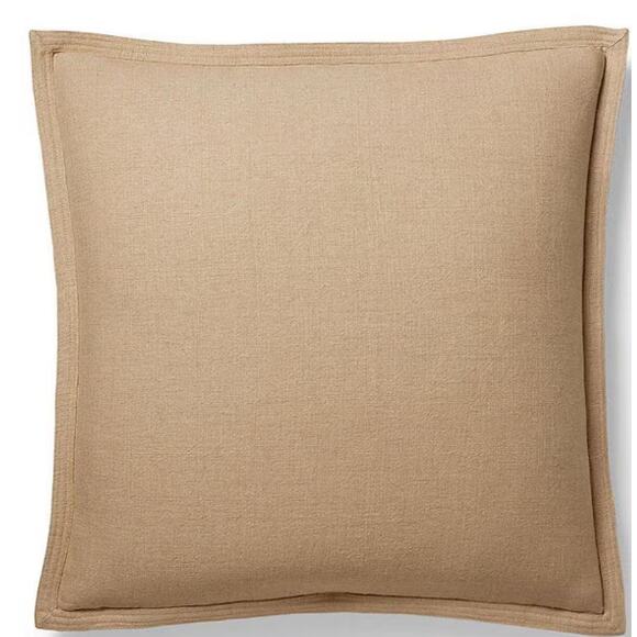 Ralph Lauren Edgefield Linen Euro Sham 26" Square Natural Beige - Picture 1 of 8